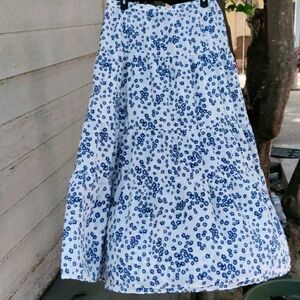Banana republic flounce-Hem Midi skirt